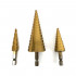 Set of 3 HSS TiN step drills D. 4-12, 4-20 and 4-32 mm - 350823 - Beast