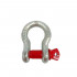 Screw pin shackle CU: 2000 Kg 1/2 high resistance coefficient 5.1 in galvanised steel Cobaltix