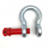 Screw pin shackle CU: 4750 Kg 3/4 high resistance coefficient 5.1 in galvanised steel Cobaltix