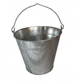 Galvanised steel bucket 15 litres with handle - 667015 - Beast