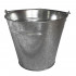 Galvanised steel bucket 15 litres with handle - 667015 - Beast