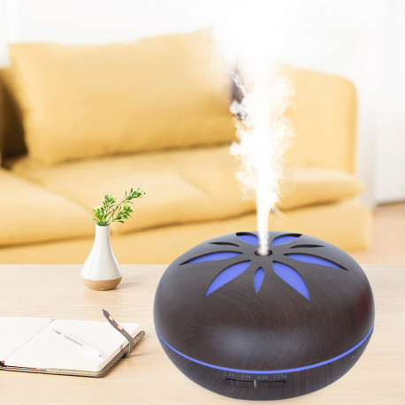 FLO Dark Bluetooth, Fernbedienung, 7 Farben, 500ml 230V, Ultraschall-Luftbefeuchter, Diffusor für ätherische Öle - D-Work