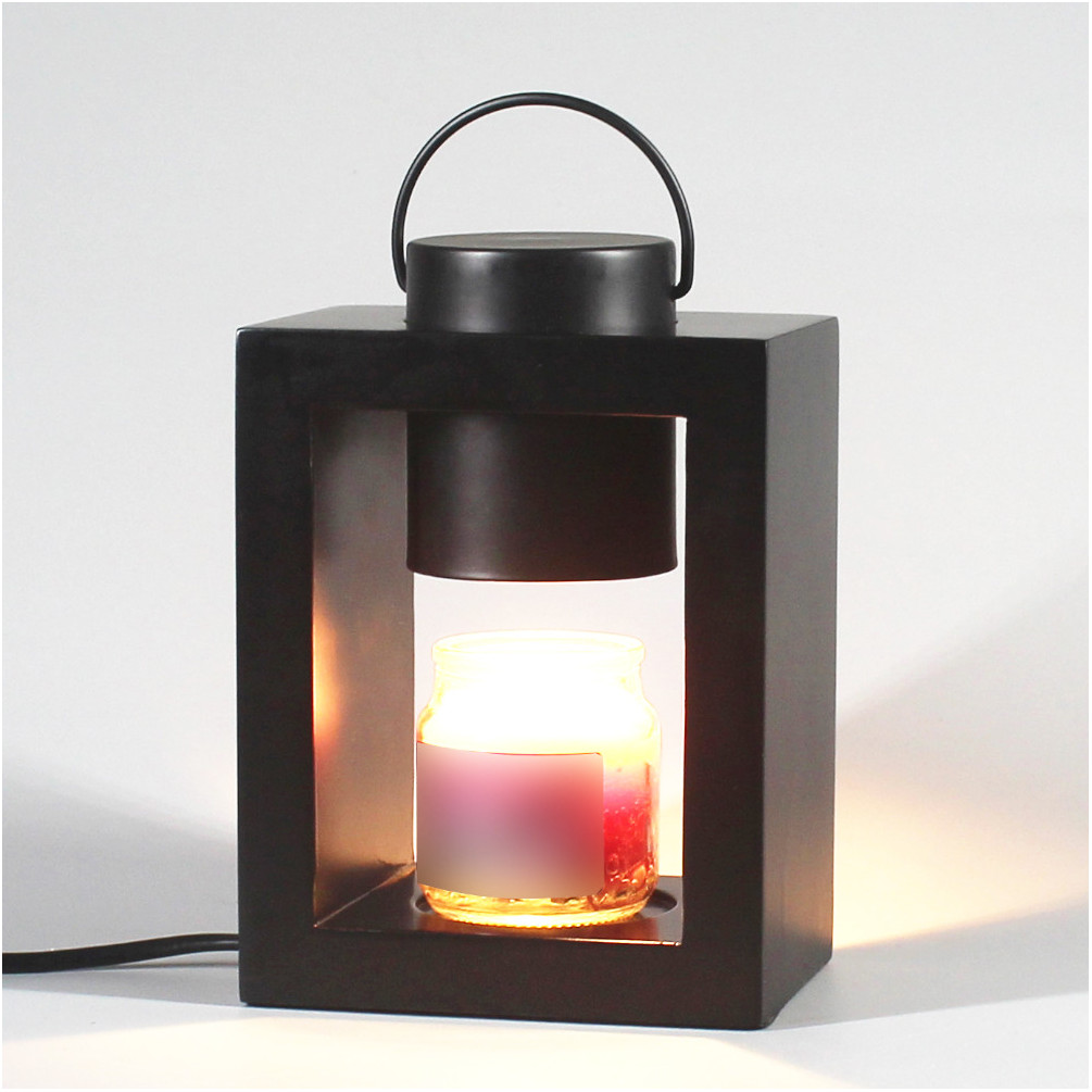 Eosnow Lampe chauffe-bougie parfumée, 110-240V, pour faire fondre la cire,  en bois, à intensité