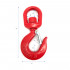 Swivel lifting hook with safety latch C.M.U 1500 Kg "Special pulley rope" - D-Work