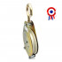 Click-hook pulley with safety catch C.M.U (max.): 100 kg for rope D. 20 to 26 mm - D-Work