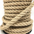 Pulley rope with hemp rope D. 20/22 mm x L. 25 metres + swivel hook C.M.U 1500 Kg with latch - D-Work