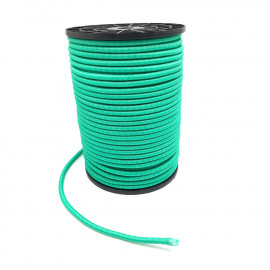 Cuerda elástica bungee en espiral D. 10 mm x L. 100 metros - Verde - D-Work