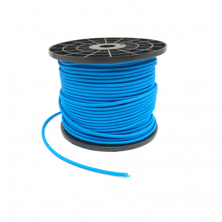 Elastisches Sandow in Spule D. 6 mm x L. 100 Meter hohe Qualität und Anti-UV - Blau - - D-Work