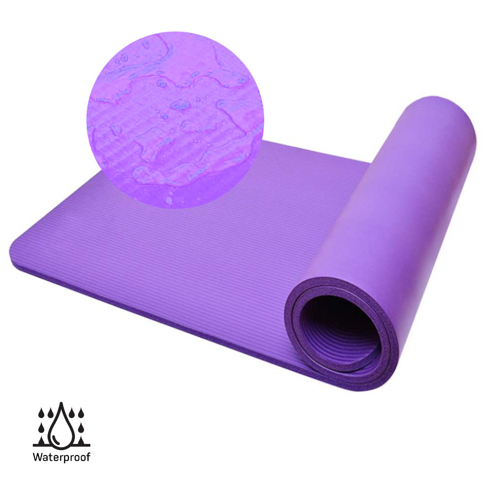 LUXTRI Tapis yoga violet 185x80x1,5cm fitness aérobic