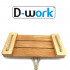 Wooden swing 20 x 40 cm, PP rope, with 2 rings and 2 adjusting eyes (2 to 3 metre swing - Adults) D-Work