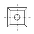 Reversible carbide insert K05 4 cuts 12 x 12 x 1.5 mm 35° - Diamwood