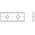 Hartmetall-Wendeplatte K05 2 Schnitte 50 x 12 x 1,5 mm 35° - Diamwood