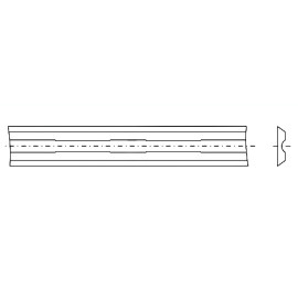 Eisen / Hartmetall-Wendeplatte K30 2 Schnitte 82 x 5,5 x 1,1 mm 35° für Handhobel - Diamwood