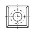 Hartmetall Wendeplatte / Vorschneider K05 4 Schnitte 14 x 14 x 2.0 mm 30° - Diamwood