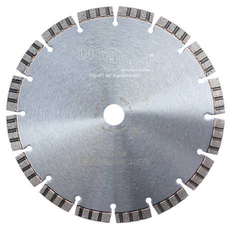 Diamond disc AQUARIUS D. 230 x Al. 22,23 x Ht. 10 mm - reinforced concrete, concrete, building materials - Diamwood