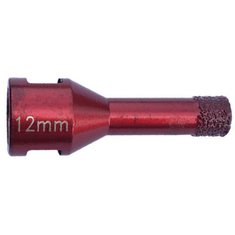 Dry diamond drill bit D. 12 x Thread M14 x Ht. 10 x Lt. 63 mm - Porcelain stoneware, granite, natural stone - Diamwood