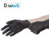 100 Gants Nitrile Noirs Non Poudrés Taille M (7/8) Résistants et Confortables Usage Alimentaire ou Professionnel - D-Work