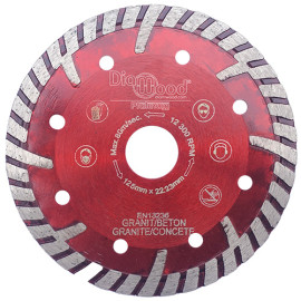 ULTRA SONIC pro diamond disc D. 125 x Al. 22,23 x Ht. 10 mm - tile, granite, reinforced concrete - Diamwood Platinum