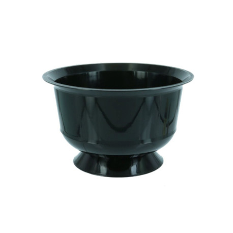 25 Elegant Black Reusable and Recyclable Plastic Dessert Cups 155 ml D. 9,5 x Ht. 5,7 cm - D-Work