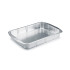 100 Plats 1/4 Gastro Bas 1150 ml (264 x 160 x H. 40 mm) Pratique et Résistant en Aluminium Usage Alimentaire - D-Work