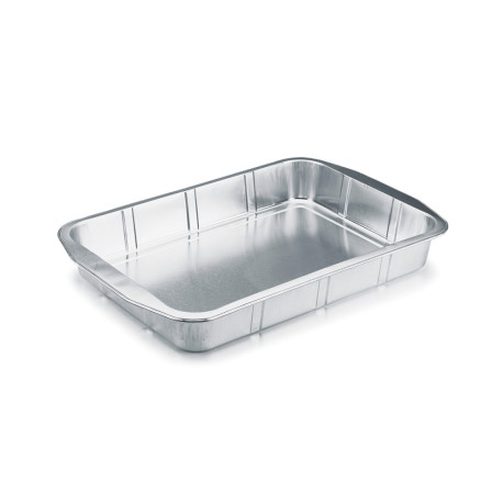 100 Plats 1/4 Gastro Bas 1150 ml (264 x 160 x H. 40 mm) Pratique et Résistant en Aluminium Usage Alimentaire - D-Work