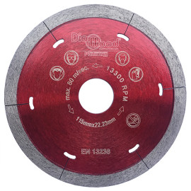 Disque diamant pro SWORD D. 115 x Al. 22,23 x Ht. 5 x ép. 1,5 mm - porcelaine, granite, marbre, ardoise - Diamwood Platinum