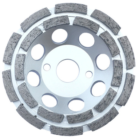 TAURUS pro diamond surfacing plate D. 125 x Al. 22,23 x Ht. 4,8 / 5 mm - concrete, granite, marble - Diamwood Platinum