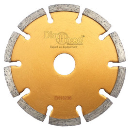 Disco de corte diamantado D. 125 x Al. 22,23 x Ht. 7 x ép. 4 mm - hormigón, materiales de construcción - Diamwood