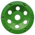 PCD GREEN GRINDER Placa de revestimiento D.125 x Al.22,23 mm x 6 PKD 4,5 mm - Epoxi, hormigón, asfalto - Diamwood Platinum