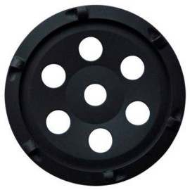 PKD-Schleifteller BIG BLACK GRINDER D.150 x Al. 19 mm x 6 PKD 3,8 mm Spezial HILTI - Epoxy, Lackierung - Diamwood Platinum