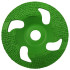 Vacuum brazed sanding pad BIG GREEN GRINDER D.180 x Al. 22,23 mm - Glue, varnish, epoxy - Diamwood Platinum