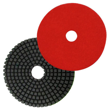 Diamond polishing pad with self-gripping water D.100 mm x Gr. 100 - Granite, marble, natural stone - Diamwood Platinum