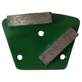 Gr 40 diamond grinding segment with 3 holes and M6 connection - fresh concrete, screed, abrasive materials - Diamwood