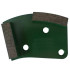 Gr 16 diamond sanding segment with 3 holes and M8 connection - fresh concrete, screed, abrasive materials - Diamwood