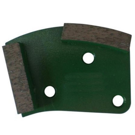 Gr 150 diamond sanding segment with 3 holes and M8 connection - fresh concrete, screed, abrasive materials - Diamwood