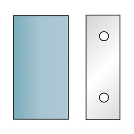 Set of 2 profile irons Ht. 90 x 5.5 mm for sizing / rebating M590.090 for router tool holders - Diamwood Platinum