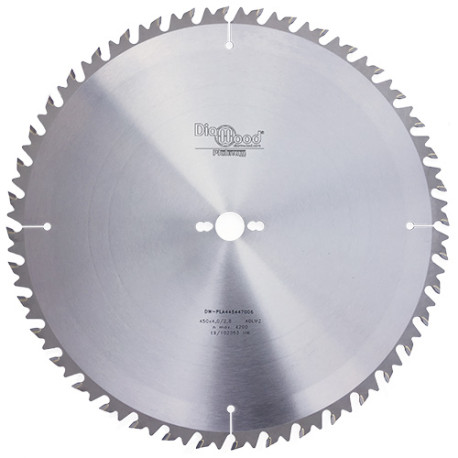 HM circular saw blade D. 450 x Al. 30 x Th. 4,0 mm x Z40 Alt + AR - Diamwood Platinum