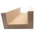 45° and 90° mitre box L. 250 x W. 100 x Ht. 55 mm in beech - Diamwood Platinum