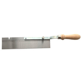 Cabinetmaker's sterling saw with reversible blade L. 250 x th. 0,65 x pitch 2,05 mm and beechwood handle - Diamwood Platinum