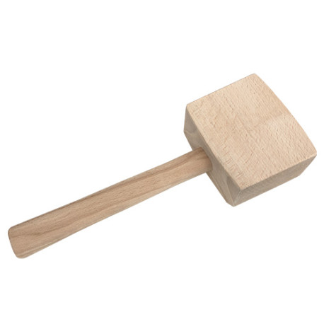 Carpenter's mallet 2 strikes 55 and 115 x Ht. 90 x Lt. 310 mm in raw beechwood 510 grams - Diamwood