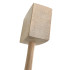 Carpenter's mallet 2 strikes 55 and 115 x Ht. 90 x Lt. 310 mm in raw beechwood 510 grams - Diamwood