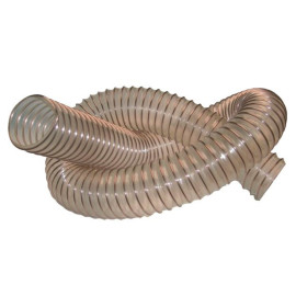 10 M flexible suction hose wood D. 80 mm spire steel copper plated PU 0,4 mm - DW-257258002 - Diamwood