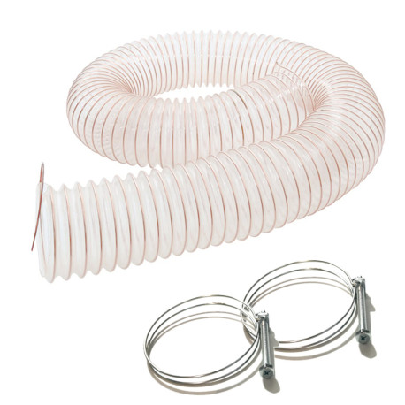 2.5 M PU suction hose, copper-plated steel, D. 100 mm + 2 hose clamps - DW-257258001 - Diamwood