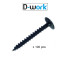 200 Wooden Hinge Screws 6 x 50 mm Torx black zinc plated - D-Work