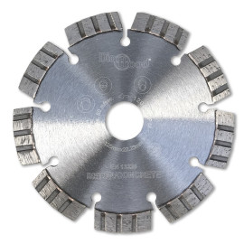 Diamond disc AQUARIUS D. 125 x Al. 22,23 x Ht. 10 mm - reinforced concrete, concrete, building materials - Diamwood