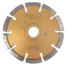 Diamond cutting disc D. 125 x Al. 22,23 x Ht. 7 x ép. 6,4 mm - concrete, building materials - Diamwood