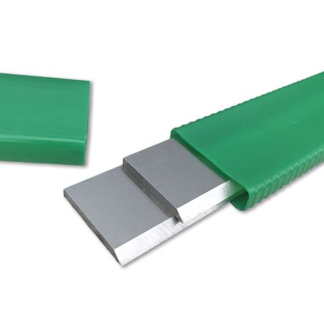 Set of 2 Green Line Surface Planer/Rabber Irons 630 x 30 x 3 mm HSS 18% Steel (the 2 Irons) - Diamwood