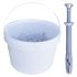 600 NHS Countersunk Dowels D. 5 x Lt. 45 mm with Countersunk Head Screw (in bucket) - D-Work