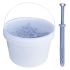 200 NHS Countersunk Dowels D. 8 x Lt. 80 mm with Countersunk Head Screw (in bucket) - D-Work