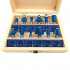 Wooden box of 12 carbide x Q. 8 mm router bits - 440320 - (French only) Beast